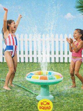 Kids Water Sprinkler Toy Hover Splash Outdoor Backyard Summer Game Inflatable